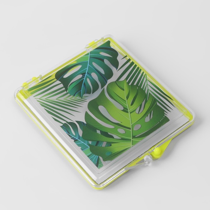 Игольница магнитная «Тропики», с иглами, 7 × 8 см, цвет жёлтый Игольница магнитная «Тропики», с иглами, 7 × 8 см, цвет жёлтый