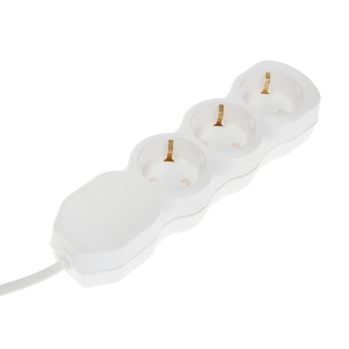 Удлинитель Luazon Lighting ECO, 3 розетки, 2.7 м, 10 А, 2200 Вт, ПВС 3х0.75 мм2, с з/к,белый Удлинитель Luazon Lighting ECO, 3 розетки, 2.7 м, 10 А, 2200 Вт, ПВС 3х0.75 мм2, с з/к,белый