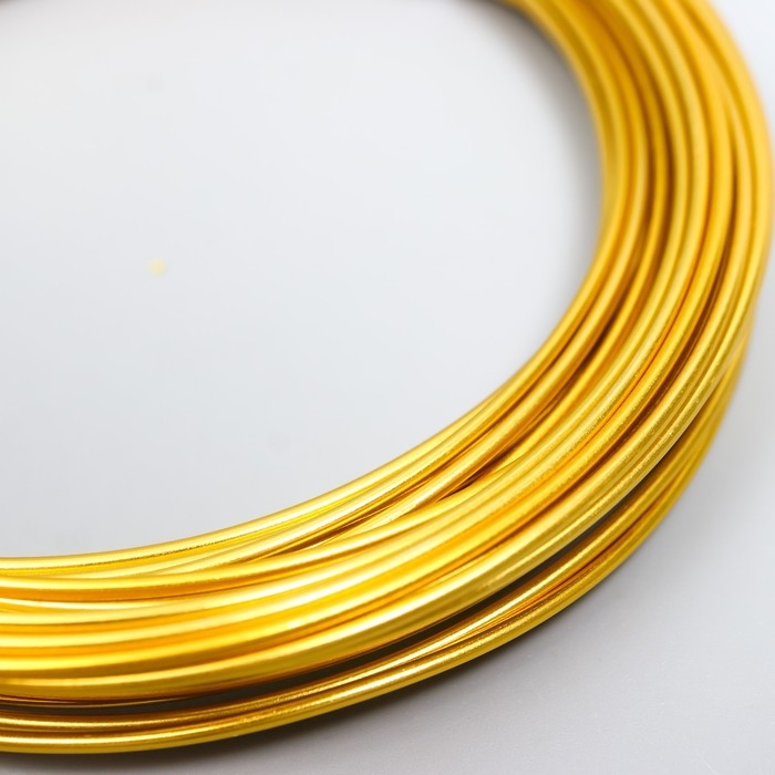 Проволока для творчества d 1,5 мм, золото рул.10 м Проволока для творчества d 1,5 мм, золото рул.10 м