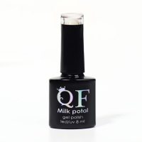Гель лак для ногтей, «MILK POTAL», 3-х фазный, 8мл, LED/UV, цвет белый/шампань (03)