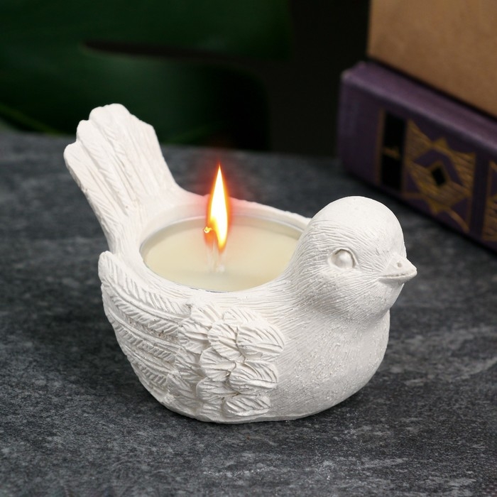Подсвечник  Подсвечник "Птичка" перламутр, 8х5,5х4,5см