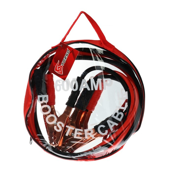 Провода пусковые TORSO, 600 А, -30°/+80°, 2.2 м, 12/24 В Провода пусковые TORSO, 600 А, -30°/+80°, 2.2 м, 12/24 В