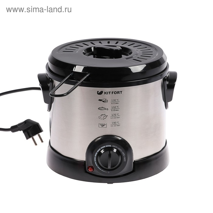 Фритюрница Kitfort КТ-2011, 1200 Вт, 1.4 л, серебристая Фритюрница Kitfort КТ-2011, 1200 Вт, 1.4 л, серебристая