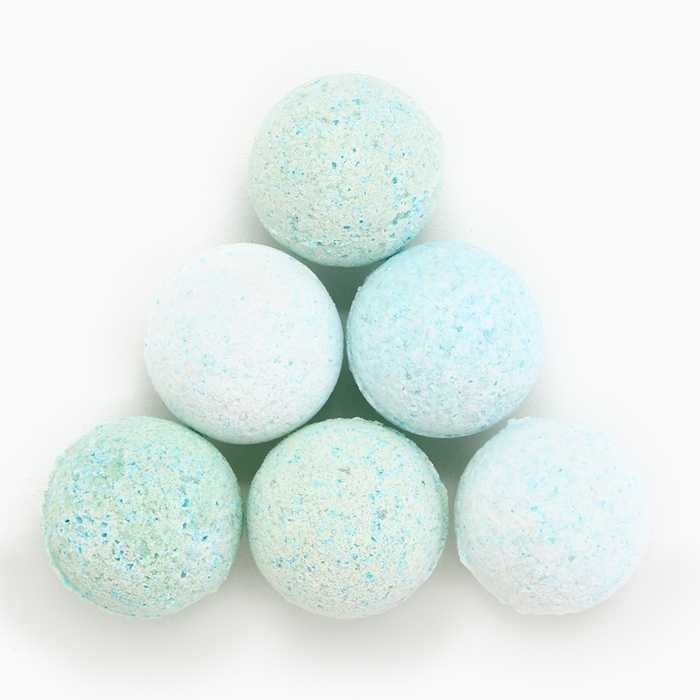 Подарочный набор косметики новогодний «Блестящего года!», бомбочки для ванны, 6 х 20 г, аромат свежей мяты, Новый Год