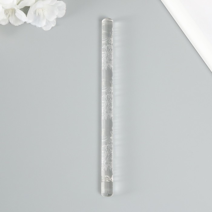 Скалка для творчества акрил  Скалка для творчества акрил "Полевой цветок" 16х1 см