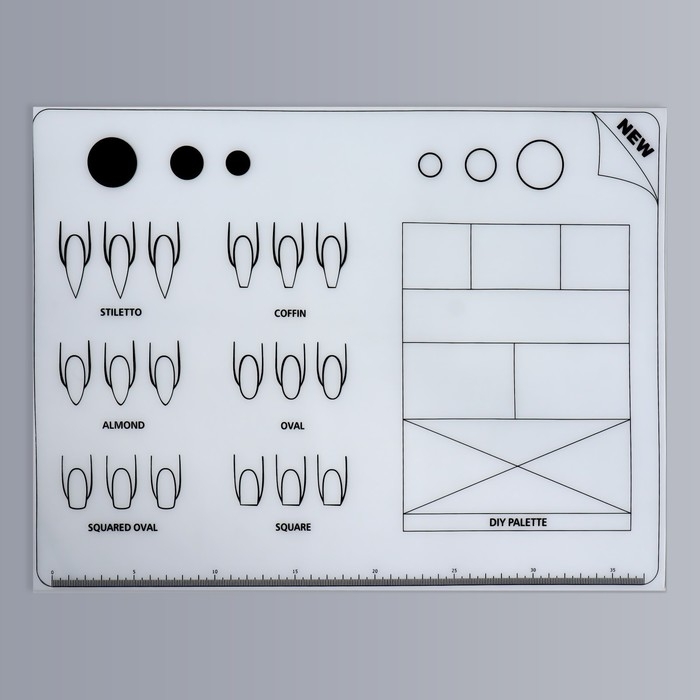 Коврик для маникюра, силиконовый, 40 × 30 см Коврик для маникюра, силиконовый, 40 × 30 см