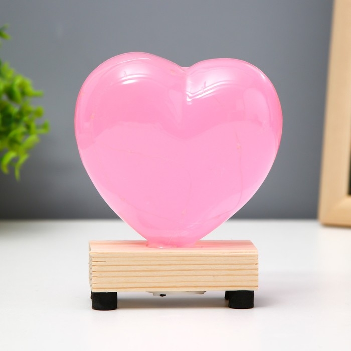 Ночник Ночник "Сердце. Любовь" LED от батареек 3хLR44 МИКС 9,5х4х12 см RISALUX