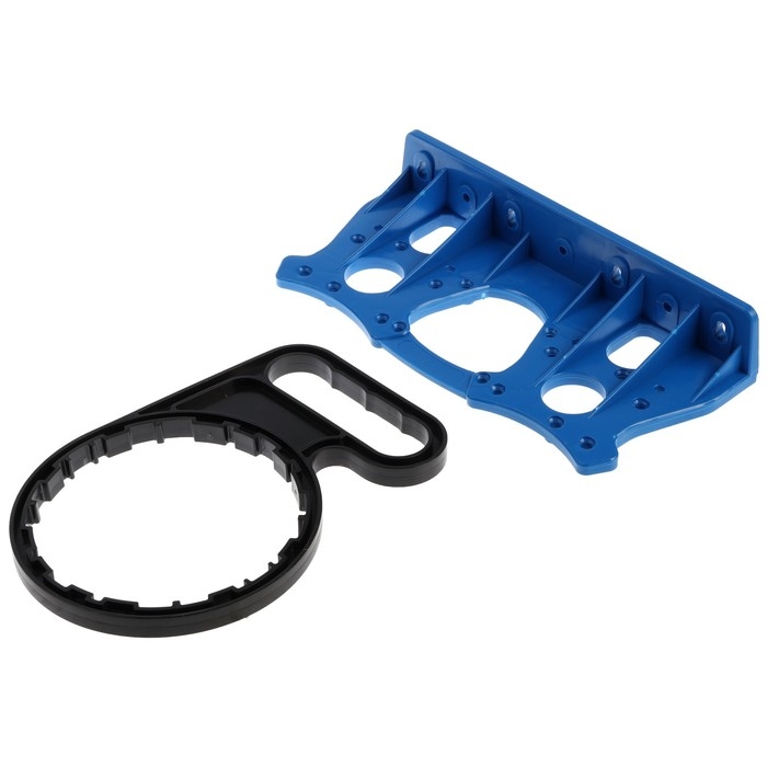 Корпус для фильтра ZEIN, 10SL, 1 Корпус для фильтра ZEIN, 10SL, 1", двойной, для холодной воды, ключ, крепление, прозрачный