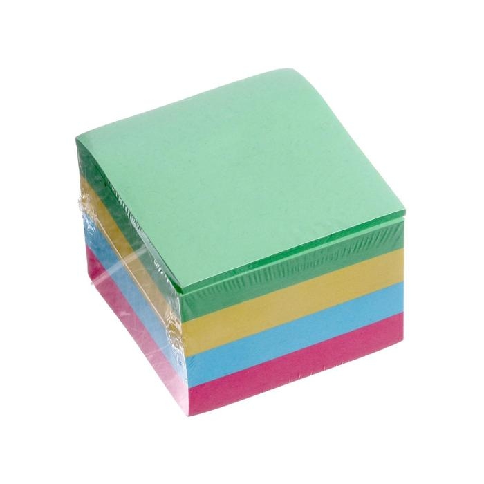 Блок с липким краем 51 мм х 51 мм, 400 листов, пастель, 4 цвета Блок с липким краем 51 мм х 51 мм, 400 листов, пастель, 4 цвета