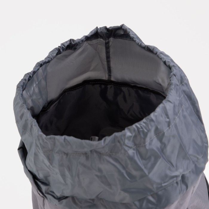 Рюкзак туристический, Taif, 90 л, отдел на шнурке, наружный карман, 2 боковые сетки, цвет серый Рюкзак туристический, Taif, 90 л, отдел на шнурке, наружный карман, 2 боковые сетки, цвет серый