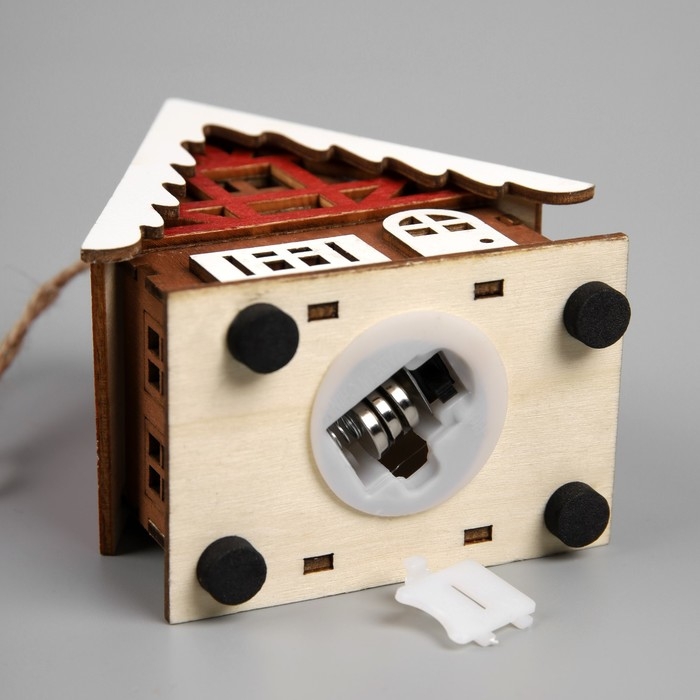 Подвеска световая Подвеска световая "Зимний домик", 9х5.5х10 см, 1 LED, AG10x3 (в компл.), свечение тёплое белое