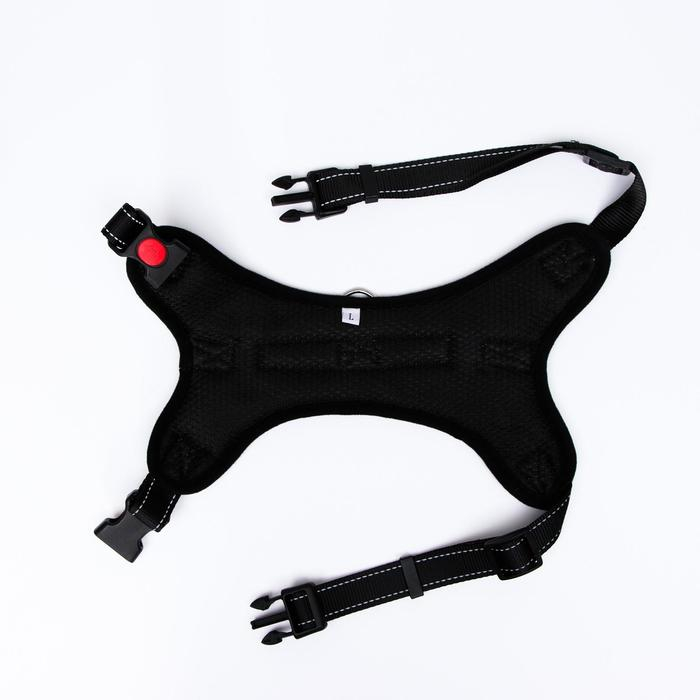 Шлейка К7 мягкая светоотражающая, размер L, ОГ 64-86 см, вес 18- 27,5 кг, голубая хаки Шлейка К7 мягкая светоотражающая, размер L, ОГ 64-86 см, вес 18- 27,5 кг, голубая хаки