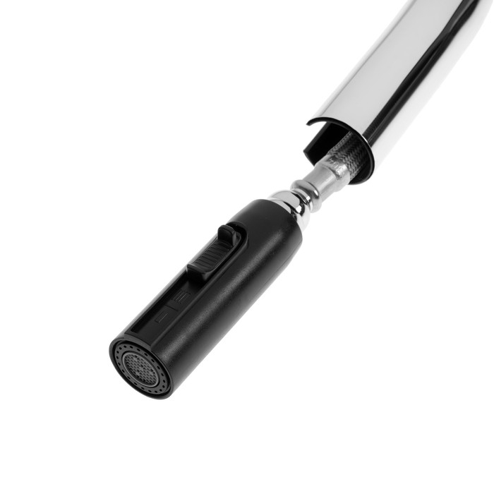 Смеситель для кухни ZEIN Z3784, однорычажный, вытяжной излив, аэратор 2 режима, хром Смеситель для кухни ZEIN Z3784, однорычажный, вытяжной излив, аэратор 2 режима, хром