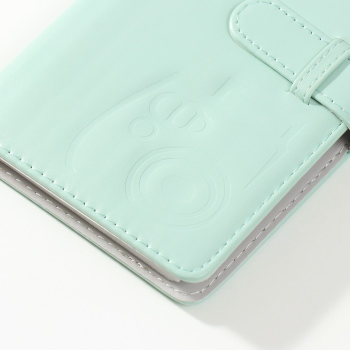 Фотоальбом для фото мини камер 96 фото 8,9х6 см Фотоальбом для фото мини камер 96 фото 8,9х6 см "Фотик" нежно-голубой 1,5х11,5х19 см