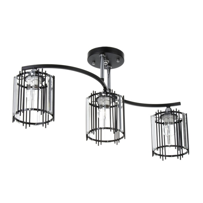 Люстра Люстра "Астрила" 3хЕ27 40Вт черный 61,5х12х28,5см BayerLux