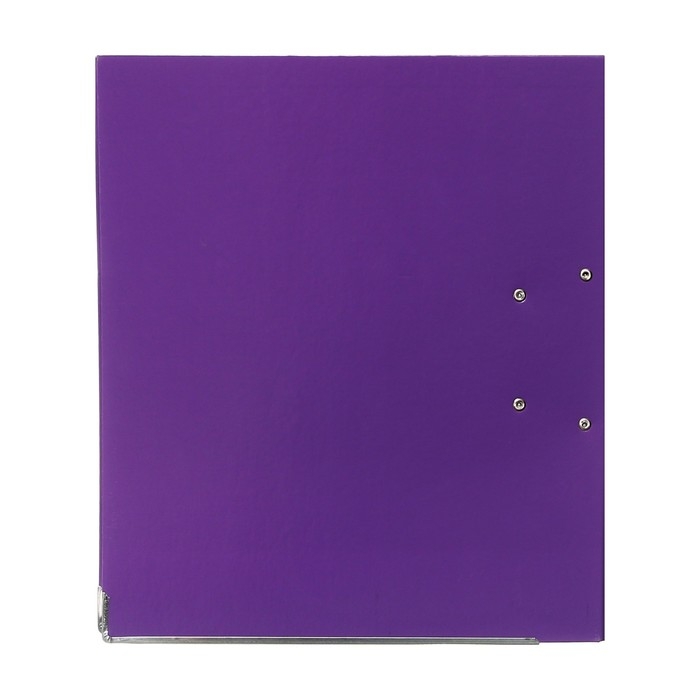 Папка-регистратор А4, 75 мм, Calligrata, ПВХ, тиснение Папка-регистратор А4, 75 мм, Calligrata, ПВХ, тиснение "лен", металлическая окантовка, карман на корешок, собранная, фиолетовая, микс