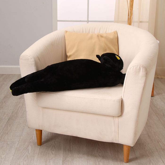 Мягкая игрушка «Кот», 90 см, цвет черный Мягкая игрушка «Кот», 90 см, цвет черный