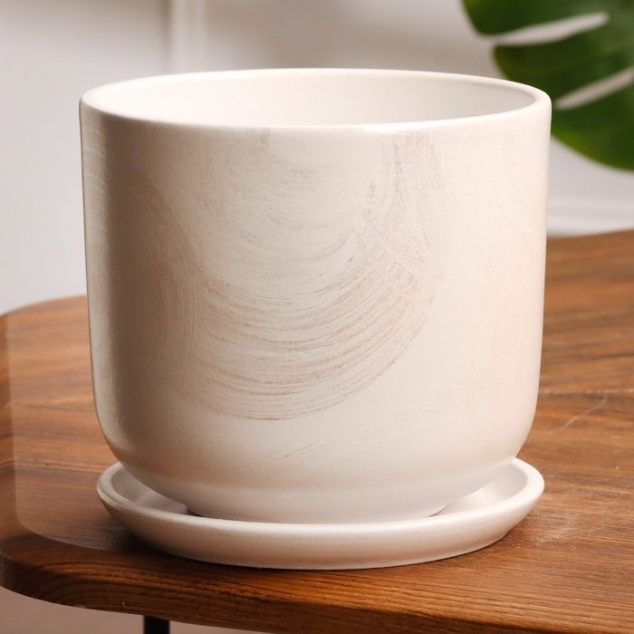 Горшок цветочный Орион белый 1.6 л Горшок цветочный Орион белый 1.6 л