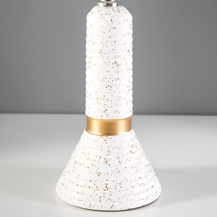 Настольная лампа Настольная лампа "Белана" Е14 40Вт бело-золотой 22х22х38,5 см RISALUX