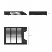Лоток для бумаг горизонтальный ErichKrause Classic, сетчатый, черный