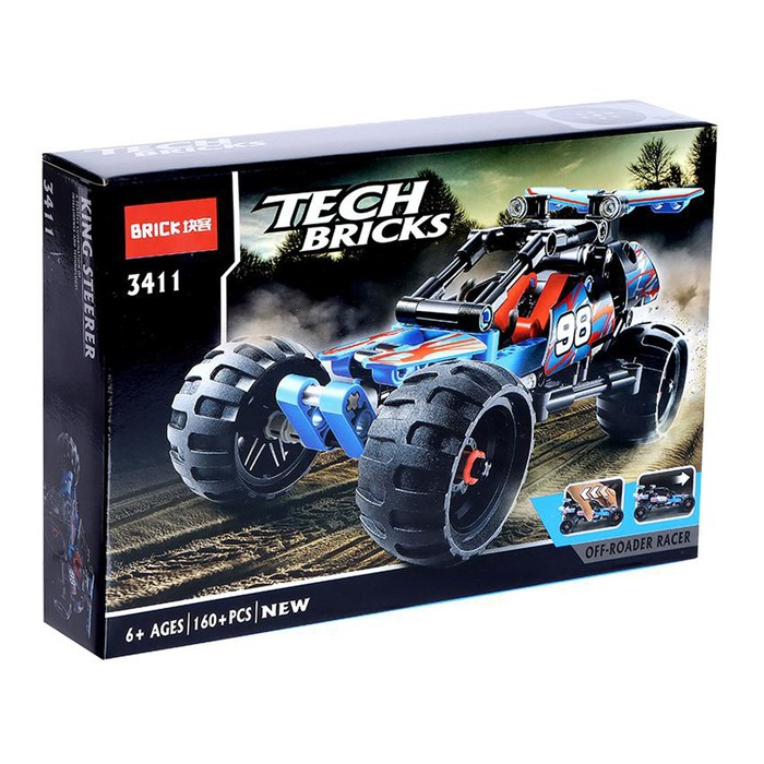 Конструктор гоночная машина «Багги» Brick TechBricks, инерционный, 160 деталей, 6+ Конструктор гоночная машина «Багги» Brick TechBricks, инерционный, 160 деталей, 6+