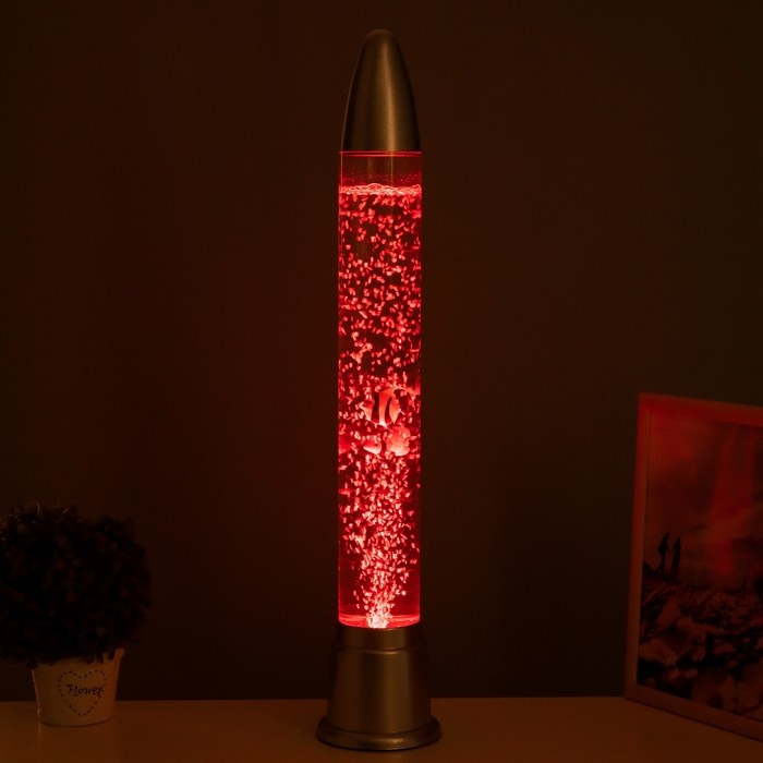 Светильник  Светильник "Ракета" LED, лава, аквариум, h=70 см