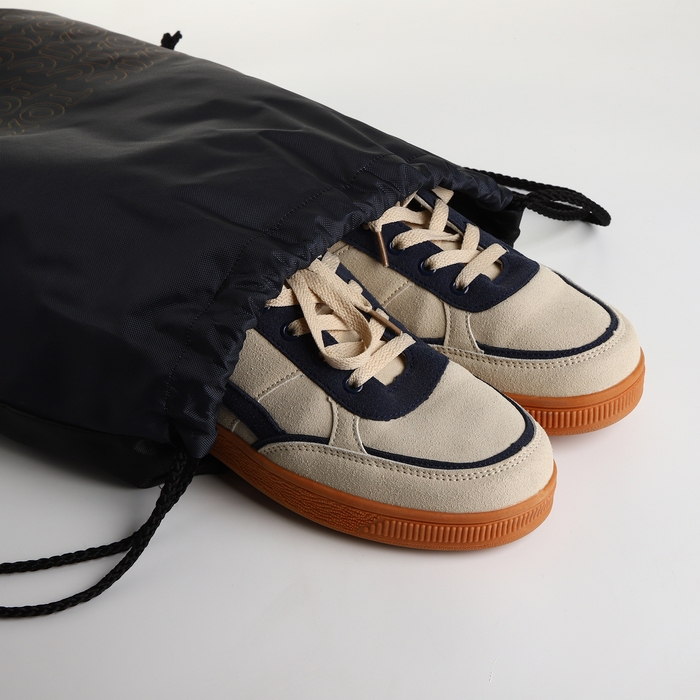 Мешок для обуви на шнурке, цвет чёрный Мешок для обуви на шнурке, цвет чёрный