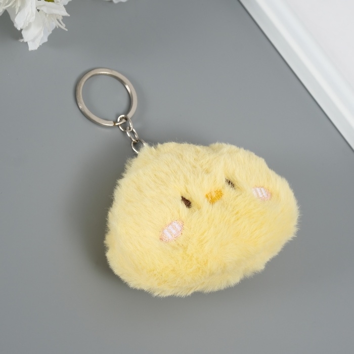 Пушистик на кольце  Пушистик на кольце "Цыплёнок" пищалка 7х9х2,5 см