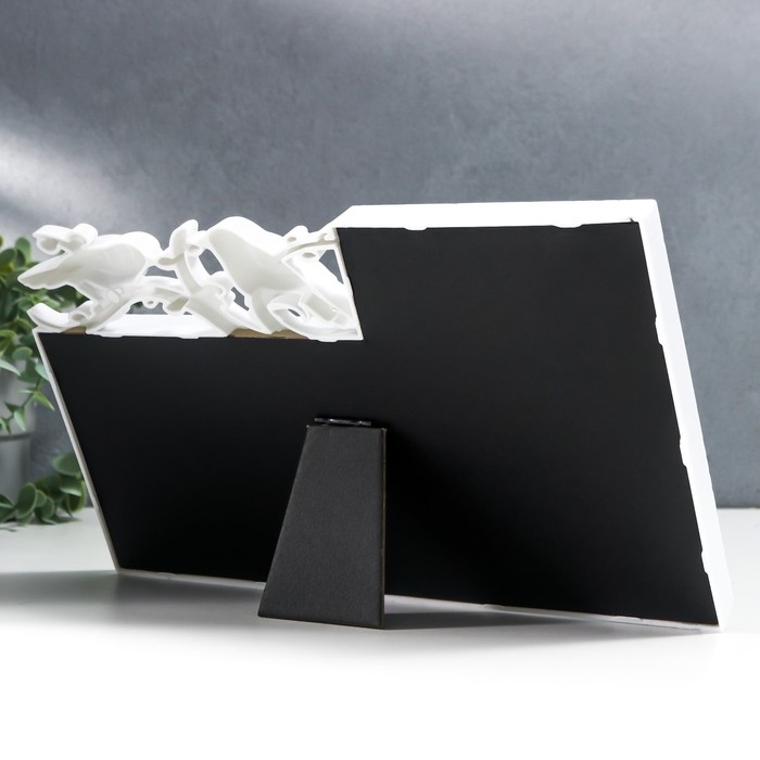 Фоторамка пластик на 2 фото 10х15 см Фоторамка пластик на 2 фото 10х15 см "Птицы на веточке" белая 17,5х29,5 см