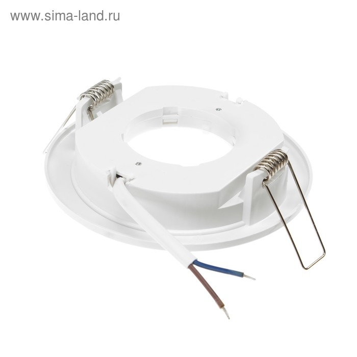 Светильник встраиваемый Ecola 5355, GX53, IP20, 220 В, 25x106 мм, круглый, белый Светильник встраиваемый Ecola 5355, GX53, IP20, 220 В, 25x106 мм, круглый, белый