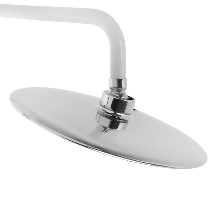 Душевая система ZEIN Z1012, смеситель, тропическая и ручная лейка, латунь, белый/хром Душевая система ZEIN Z1012, смеситель, тропическая и ручная лейка, латунь, белый/хром