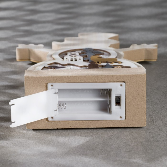 Светодиодная фигура «Снеговичок» 12 × 23 × 5 см, дерево, батарейки АААх2 (не в комплекте), свечение тёплое белое Светодиодная фигура «Снеговичок» 12 × 23 × 5 см, дерево, батарейки АААх2 (не в комплекте), свечение тёплое белое