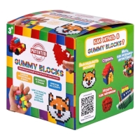 Конструктор — пластилин Gummy Blocks, разноцветные детали, МИКС