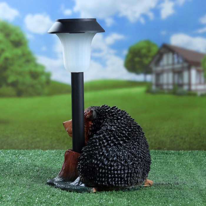 Садовый фонарь  Садовый фонарь "Ёжик на ножках с фонарем" 25 см МИКС
