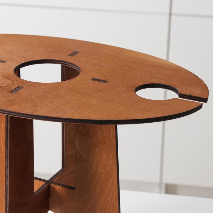 Столик-поднос для вина и двух бокалов, 40×25×30 см Столик-поднос для вина и двух бокалов, 40×25×30 см