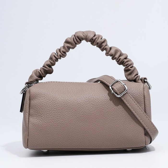 Сумка-багет на молнии, цвет бежевый Сумка-багет на молнии, цвет бежевый