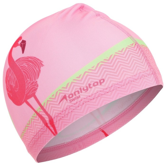 Шапочка для плавания детская ONLYTOP «Фламинго», тканевая, обхват 46-52 см Шапочка для плавания детская ONLYTOP «Фламинго», тканевая, обхват 46-52 см