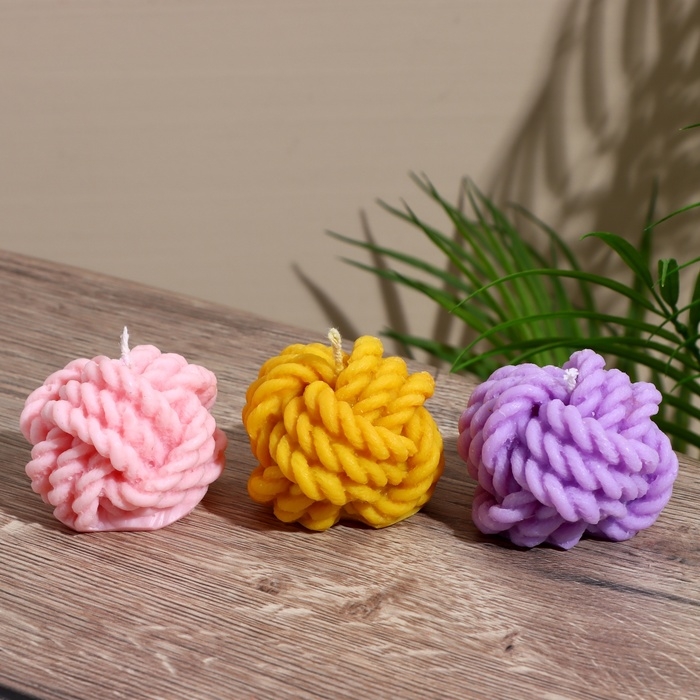 Свеча  Свеча "Канат" 5х5х5 см, соевый воск МИКС