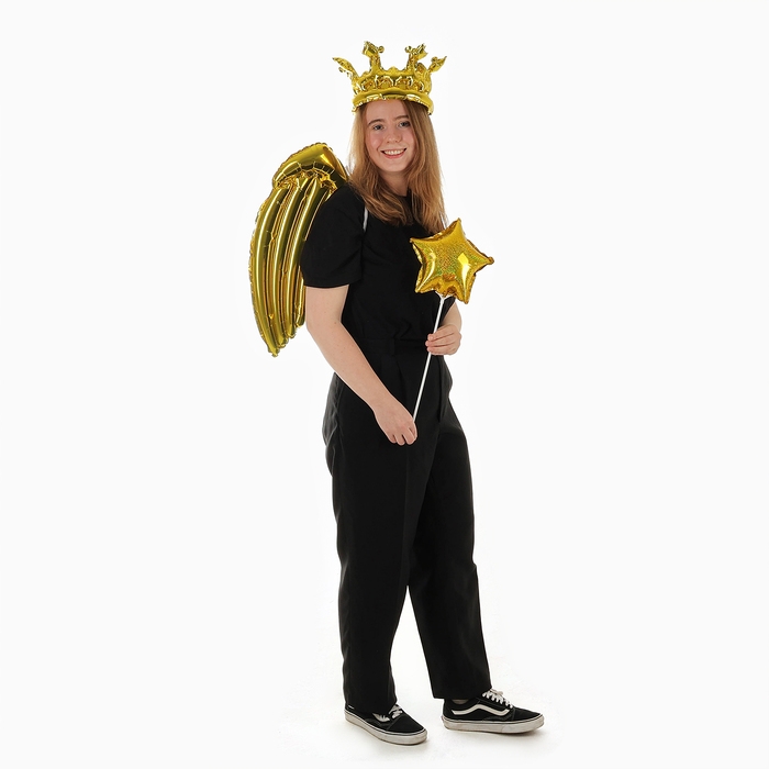 Набор фольгированных шаров &laquo;Карнавальный набор. Золотой&raquo;, 3 шт.