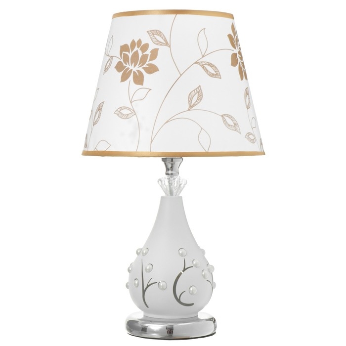 Настольная лампа Настольная лампа "Сабрина" Е27 40Вт белый 25х25х43 см RISALUX