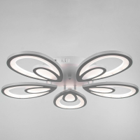 Люстра с ПДУ 59125/5WT LED 90+90Вт 3 режима диммер белый 65х65х14 см BayerLux