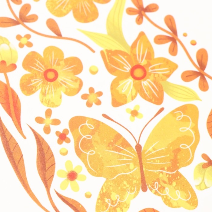 Татуировка на тело цветная  Татуировка на тело цветная "Яйцо с жёлтыми узорами" 10х10 см