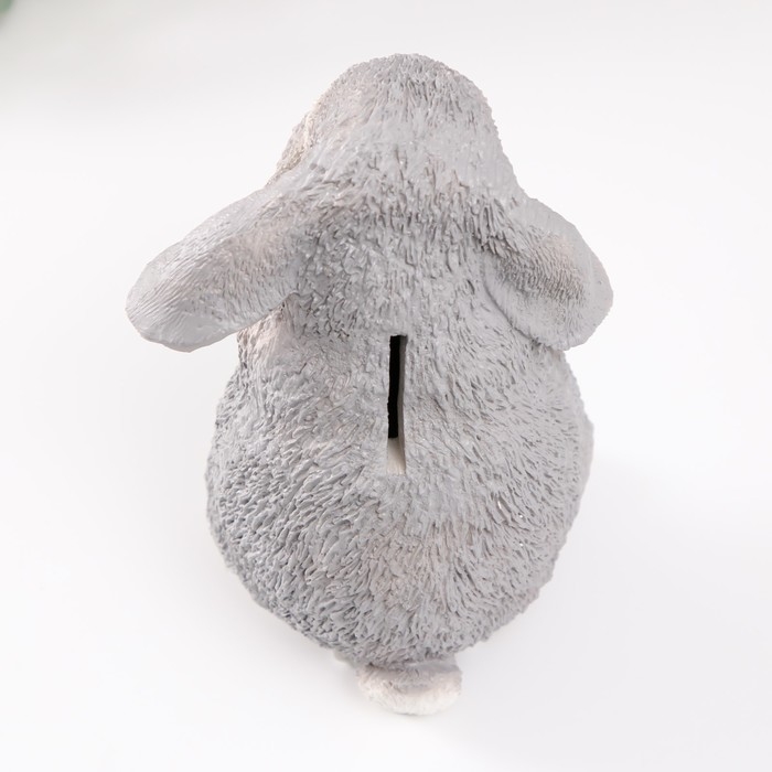 Копилка Копилка "Кролик №4 Серый" высота 17,5 см, ширина 11,5 см, длина 11,5 см.