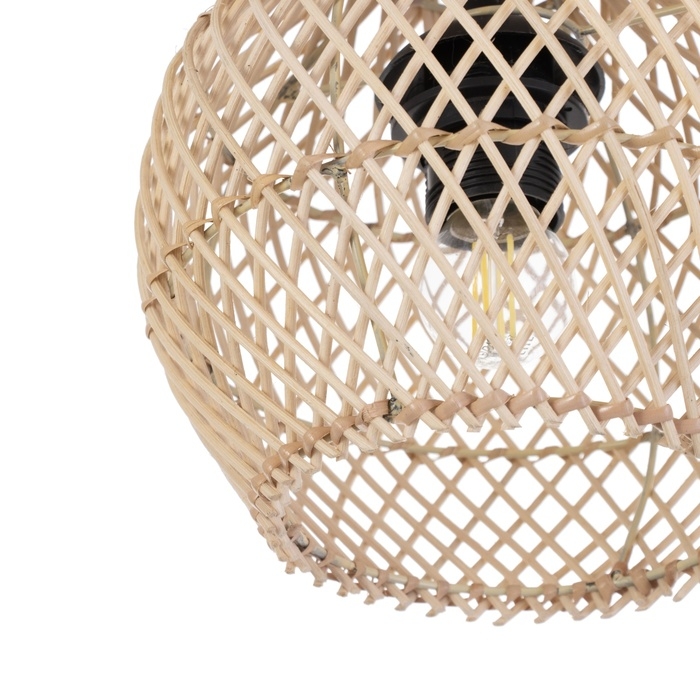 Светильник потолочный из ротанга Светильник потолочный из ротанга "Йоги" 1х120Вт, Е27, 20х20х25 см