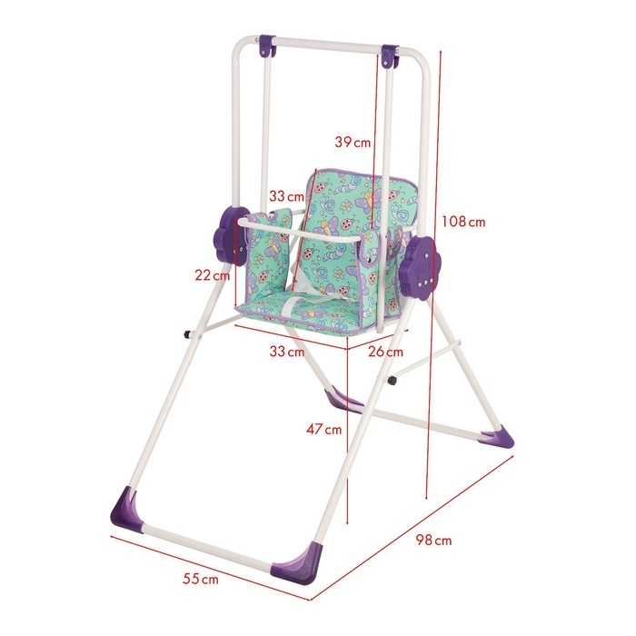 Качели детские напольные «Малыш. Фея», цвет фиолетовый Качели детские напольные «Малыш. Фея», цвет фиолетовый