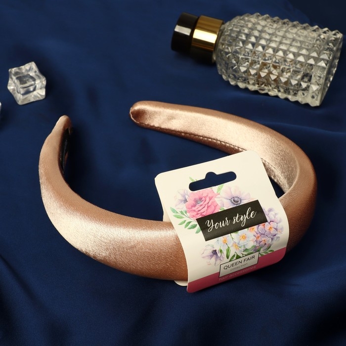 Ободок для волос Ободок для волос "Лира" 3 см, кремовый