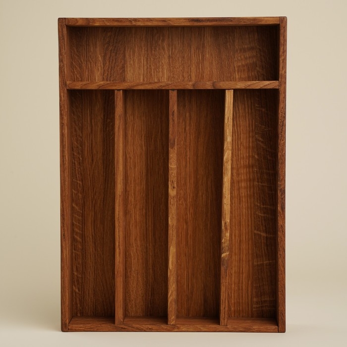 Ящик из натурального дуба для столовых приборов Sima-Land Home, 34×25×5 см Ящик из натурального дуба для столовых приборов Sima-Land Home, 34×25×5 см