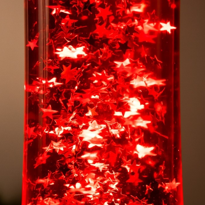 Светильник Светильник "Цилиндр" Е14 белая, лава, блёстки 40х11х11 см RISALUX