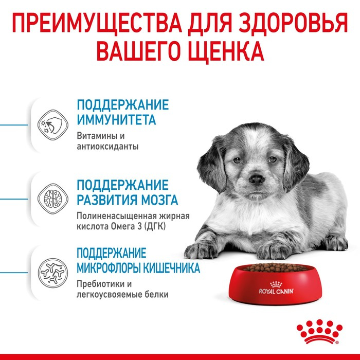 Сухой корм RC Medium Puppy для щенков, 3 кг Сухой корм RC Medium Puppy для щенков, 3 кг