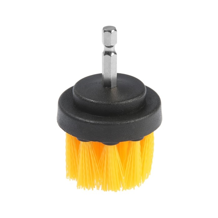 Насадка щетка на шуруповерт ТУНДРА, d=50 мм, высота 25 мм, шестигранный хвостовик Насадка щетка на шуруповерт ТУНДРА, d=50 мм, высота 25 мм, шестигранный хвостовик